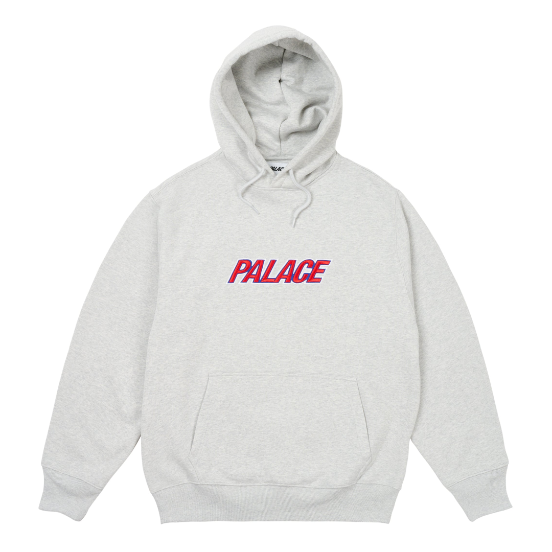 Худі Palace Font Hoodie Grey Marl – Mekka Project