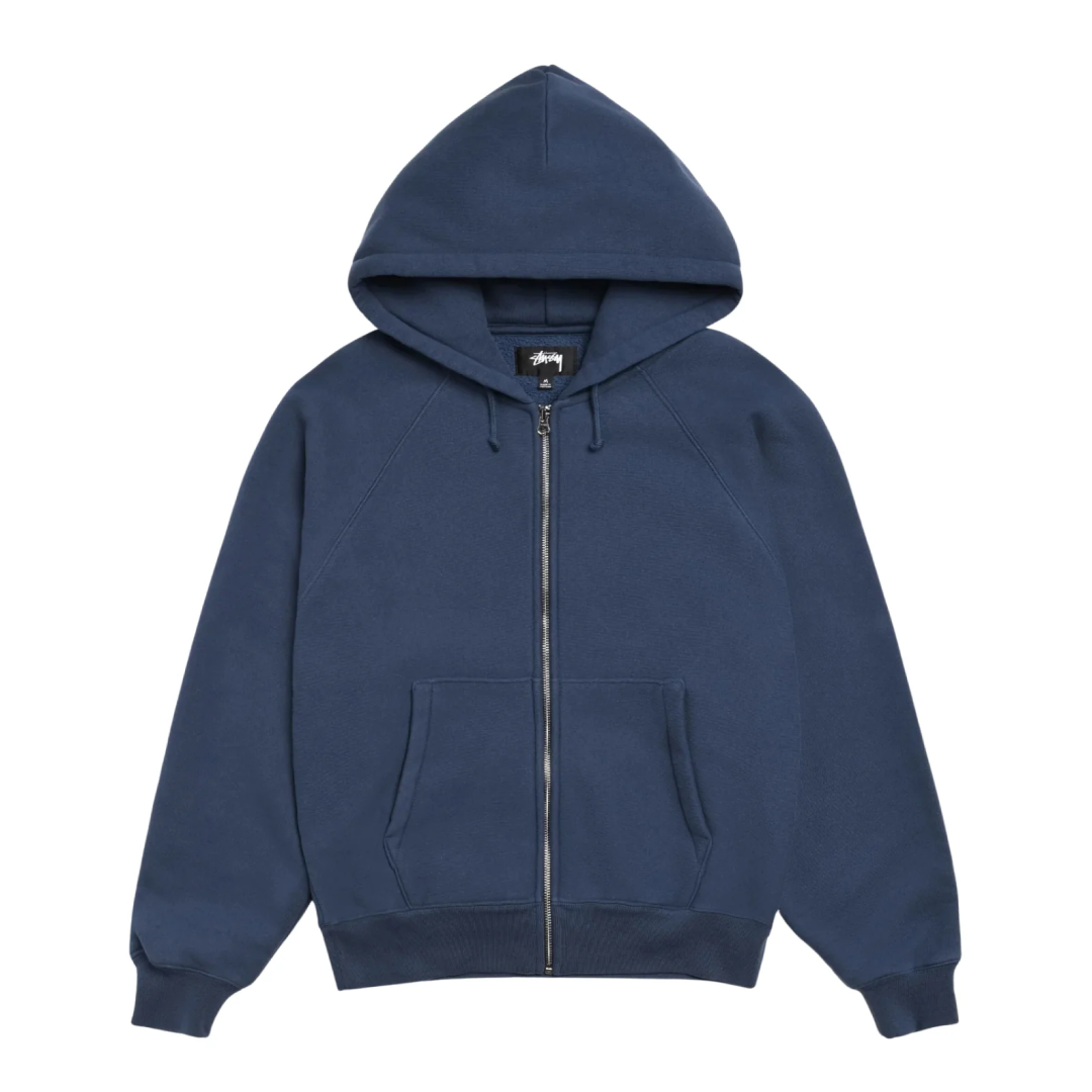 Зіп худі Stussy Relaxed Zip Hoodie Navy | Mekka.project – Mekka