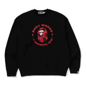 FLORAL SOLID CAMO BUSY WORKS SWEATSHIRT
