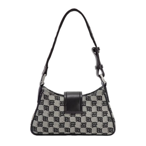 JACQUARD MONOGRAM SHOULDER BAG SMALL