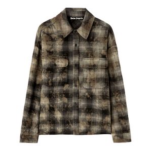 CURVED LOGO CHECKED SHIRT