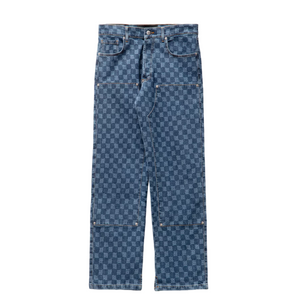 DENIM MONOGRAM CARPENTER PANTS