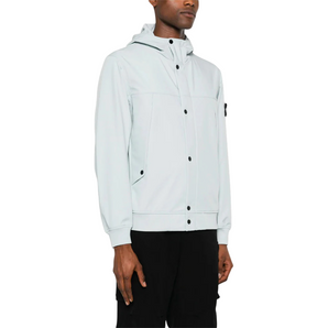 SOFT SHELL-R SKY BLUE HOODED JACKET