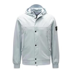 SOFT SHELL-R SKY BLUE HOODED JACKET
