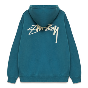 SHADOW SCRIPT TEAL HOODIE