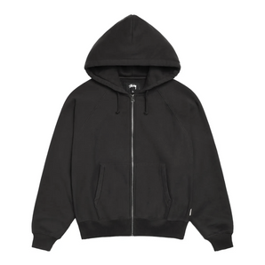 Зіп худі Stussy Relaxed Zip Hoodie Washed Black | Mekka.project