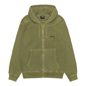 SMOOTH STOCK ZIP HOODIE PIGMENT DYED