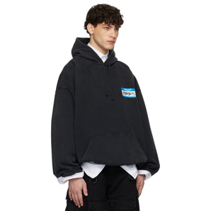 MY NAME STICKER CROPPED HOODIE