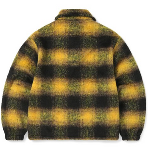 BRUSHED CHECK ZIP JACKET